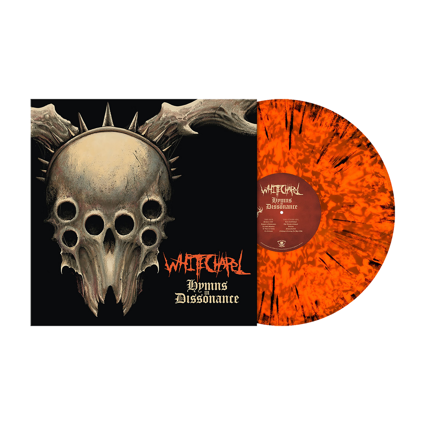 Whitechapel (Hymns in Dissonance ) Neon Orange Black Dust Vinyl