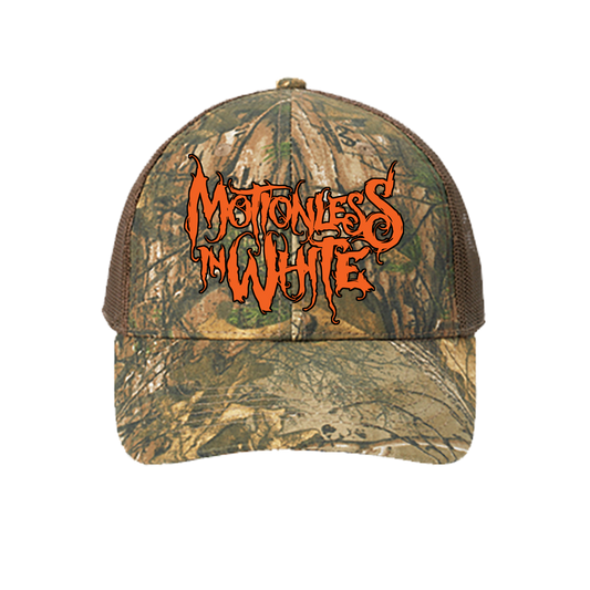 Motionless In White (Orange Logo) Camo Hat