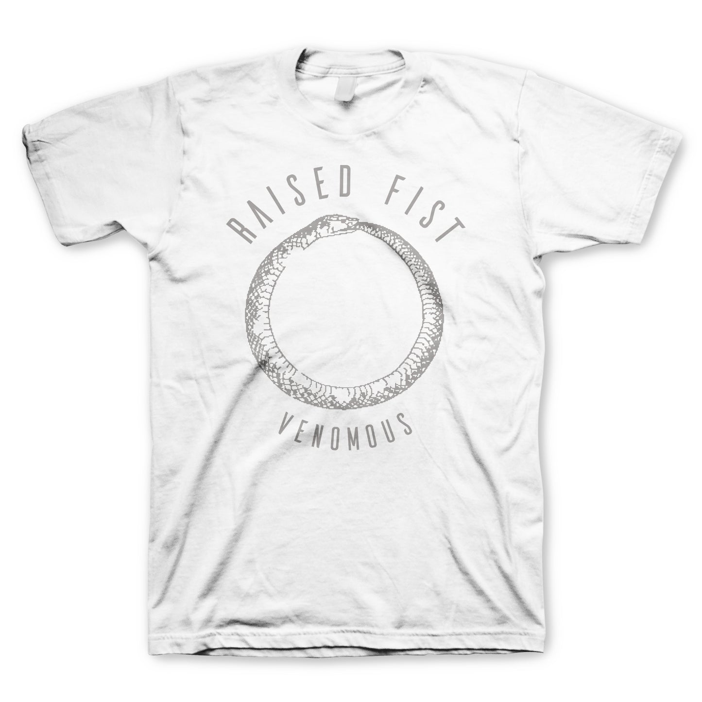 Raised Fist (Venomous Snake White) T-Shirt