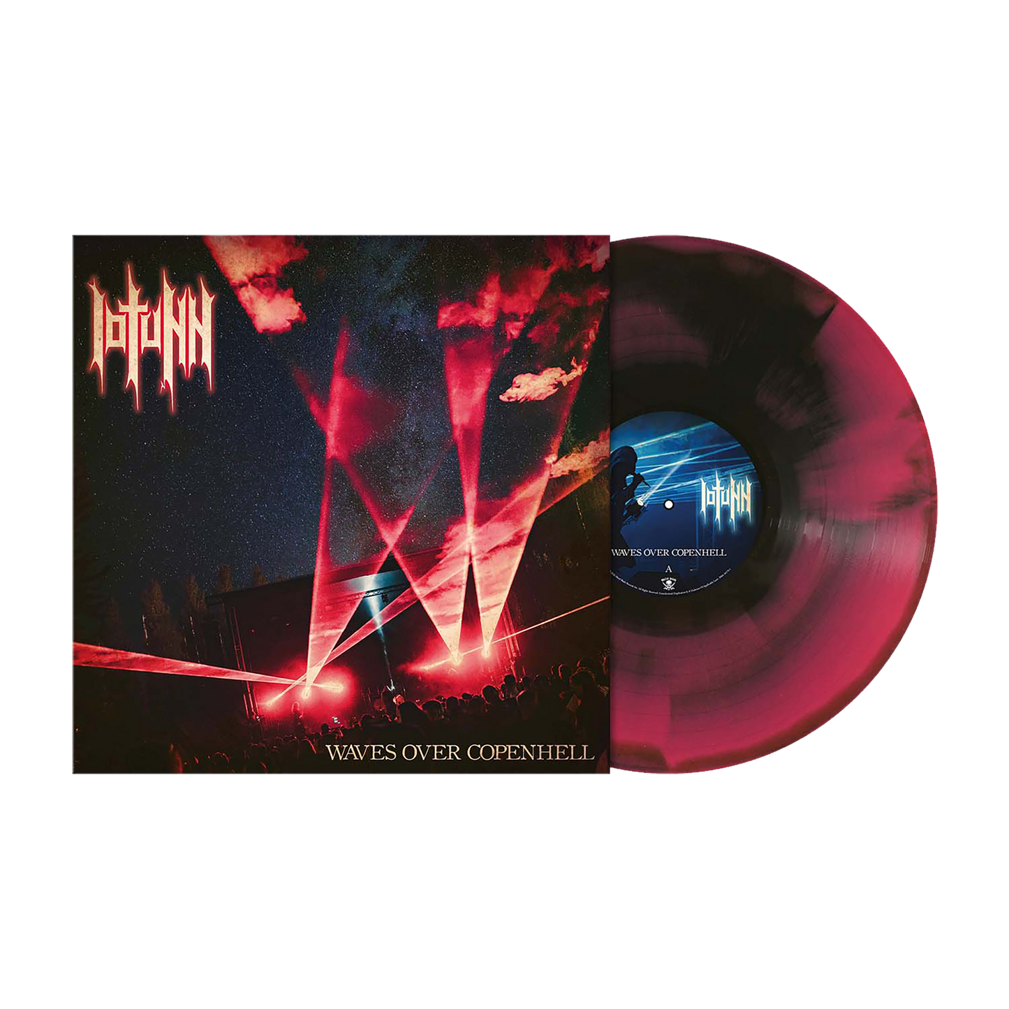 Iotunn (Waves Over Copenhell) Crimson-Red/Black Merged Vinyl