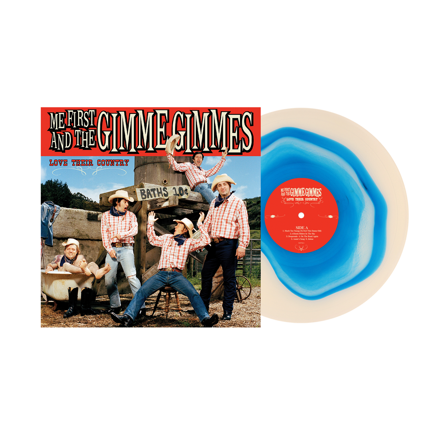 Me First and the Gimme Gimmes (Love Their Country (20th Anniversary)) Blue Inside Tan Vinyl