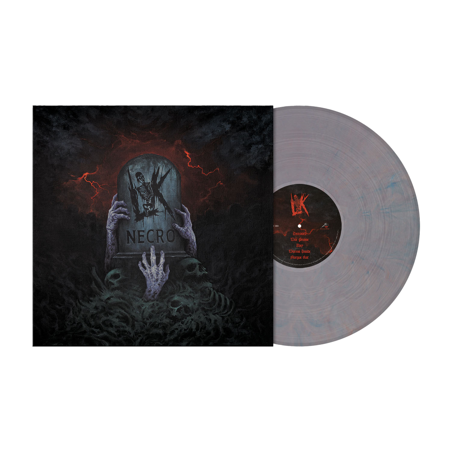 Lik (Necro) Clear Violet Blue Marbled Vinyl