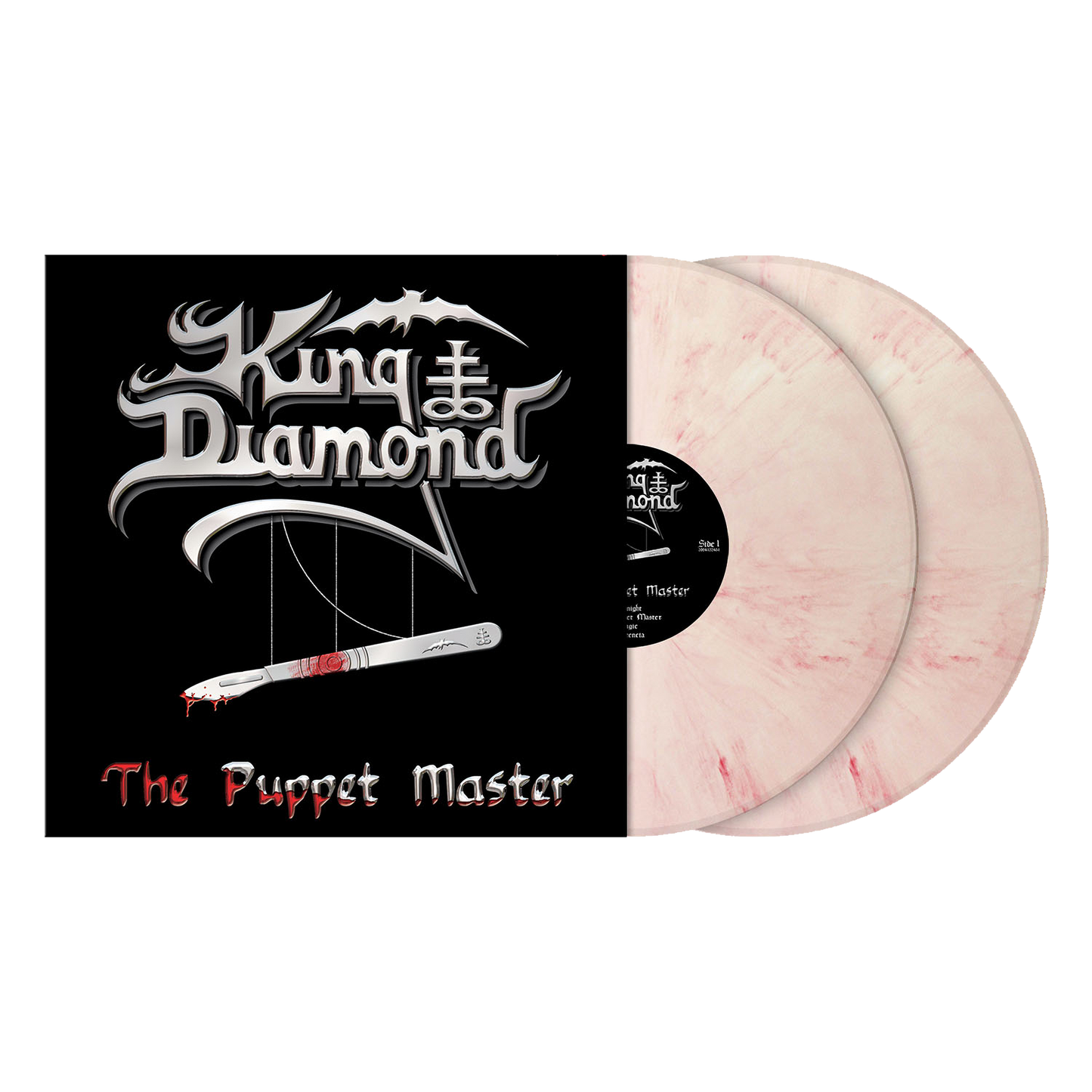 King Diamond (The Puppet Master) 2xWhite Red Marbled Vinyl