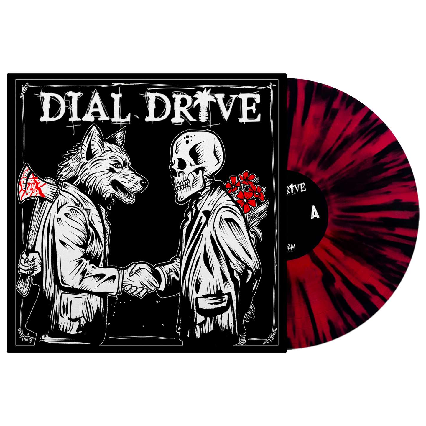 Dial Drive (Dial Drive) Black Red Splatter Vinyl