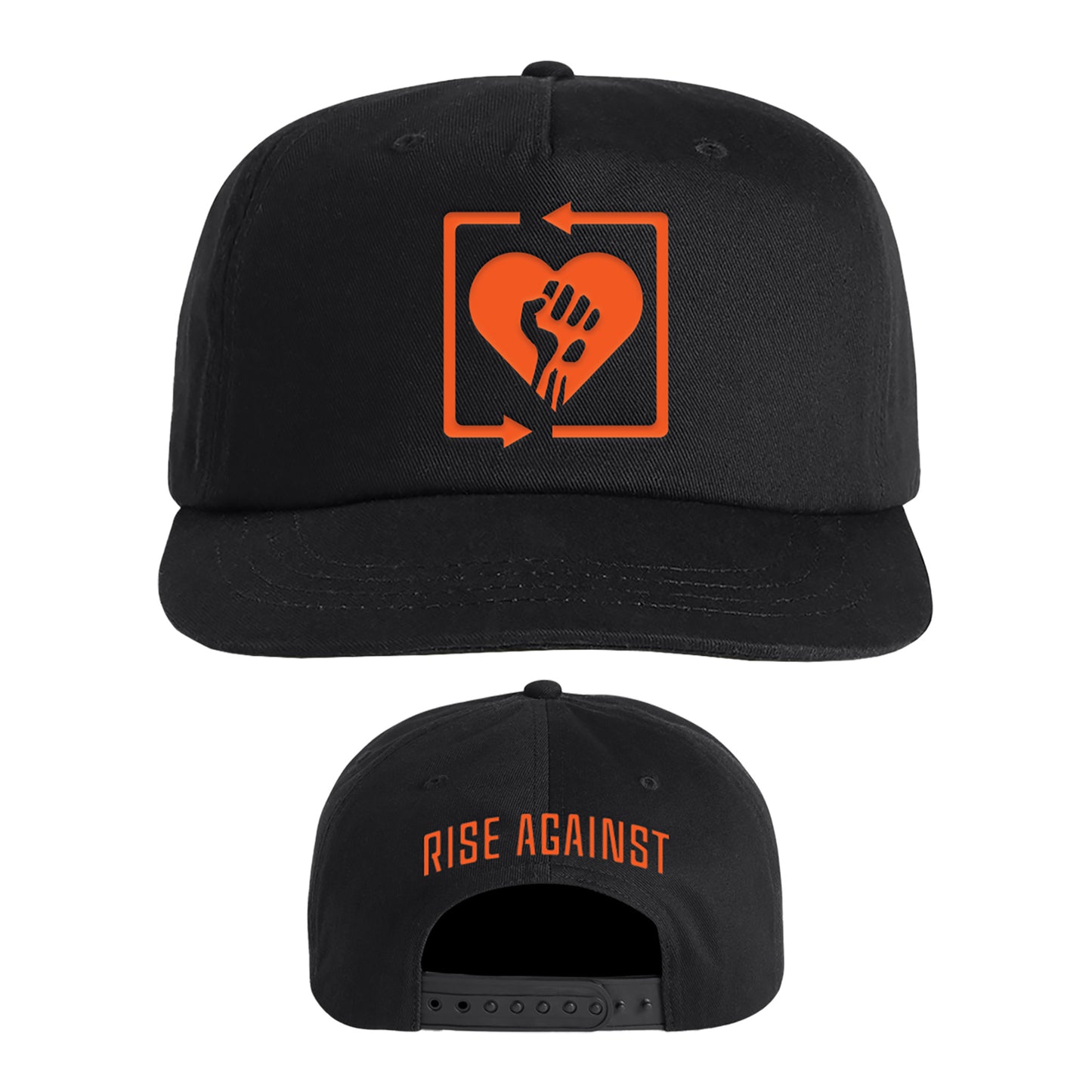 Rise Against (Square Heart Fist Logo) Snapback Cap