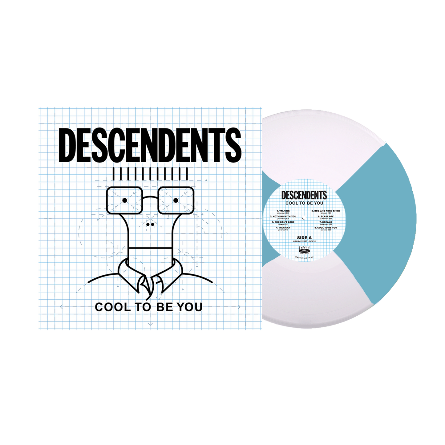 Descendents (Cool To Be You) Blue & White Butterfly Vinyl