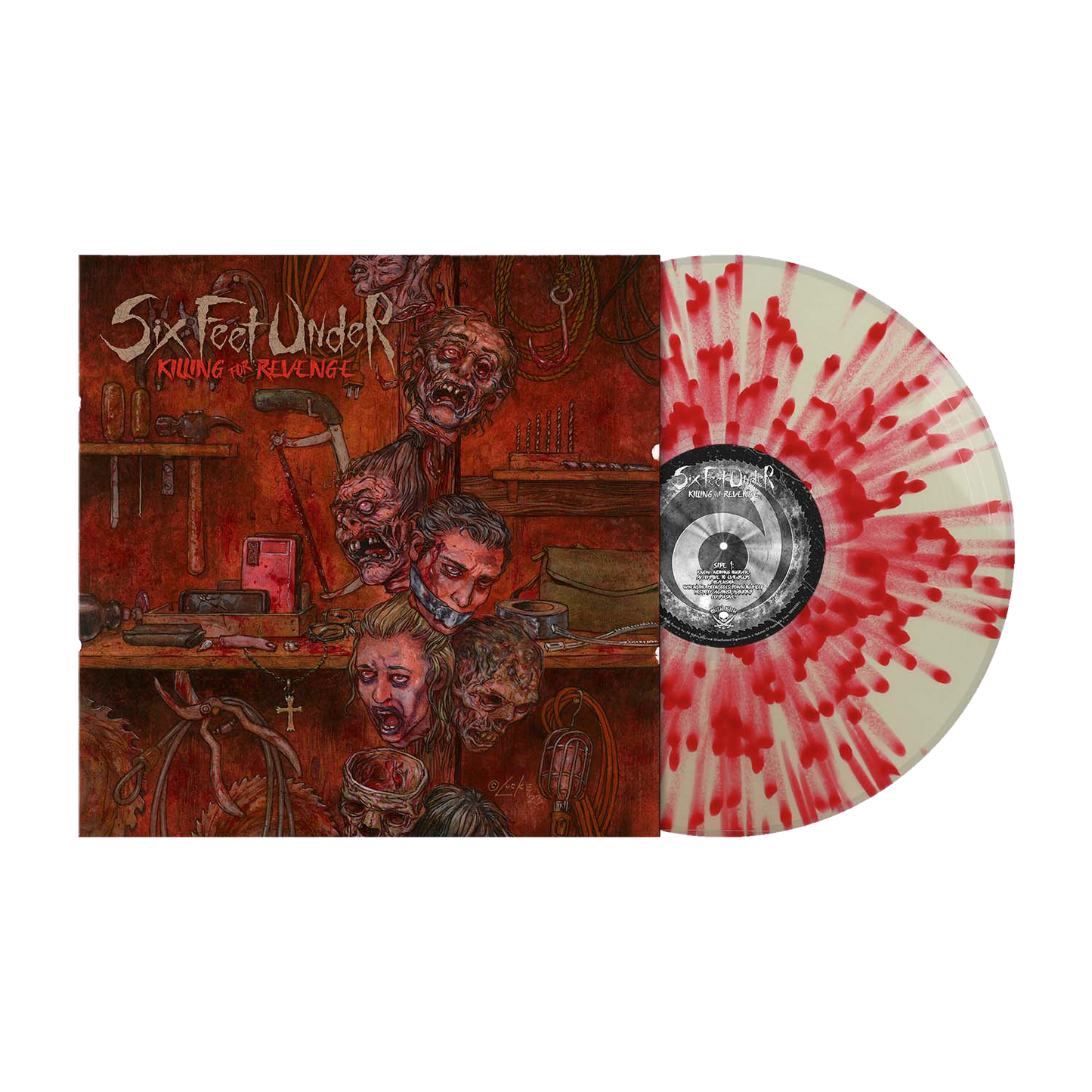 Six Feet Under (Killing for Revenge) Blood Red Splatter Vinyl