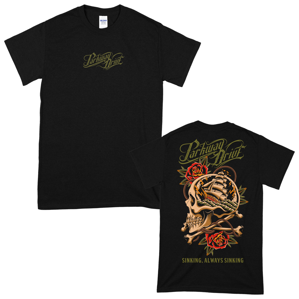 Parkway Drive (Sinking Skull & Roses) T-Shirt
