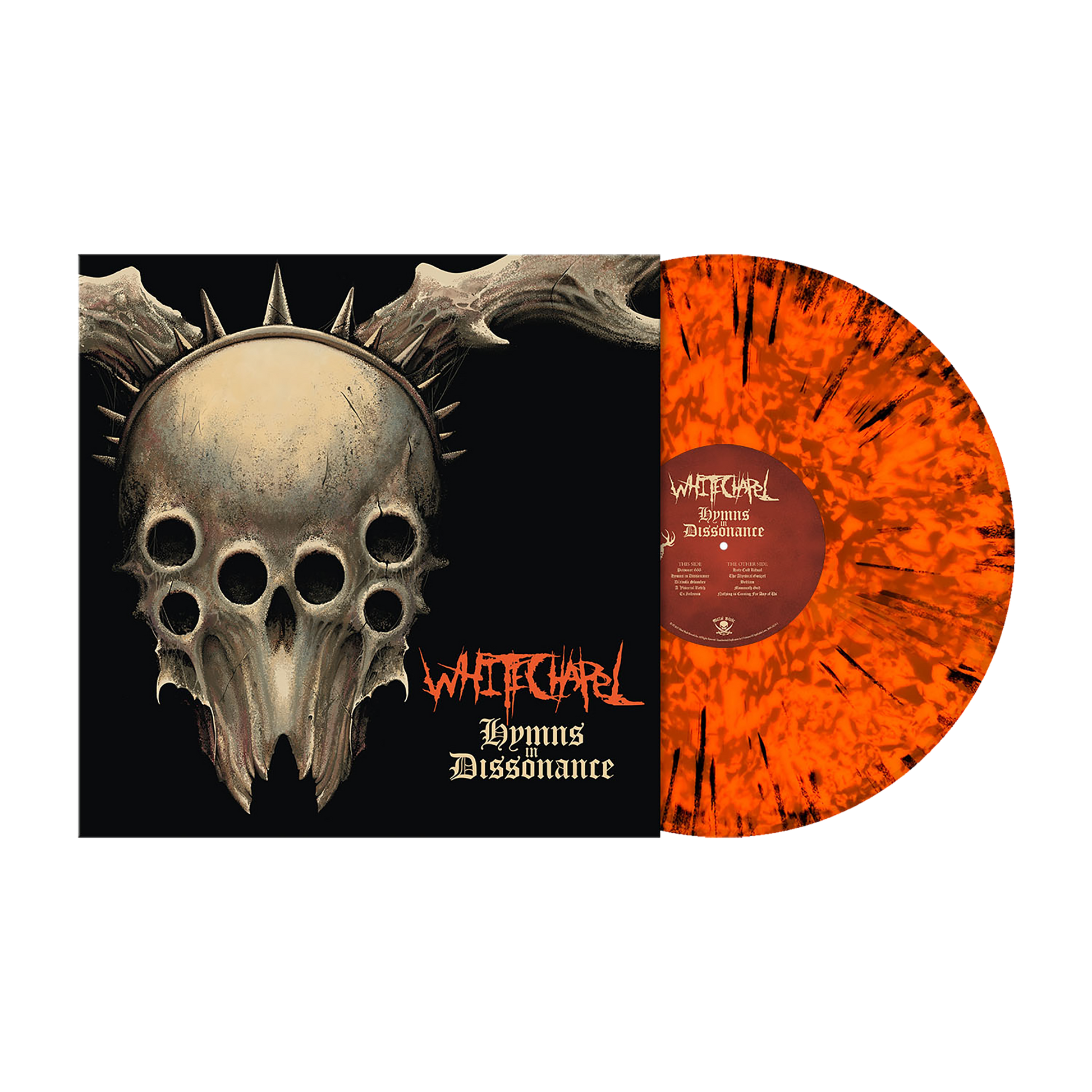 Whitechapel (Hymns in Dissonance ) Neon Orange Black Dust Vinyl