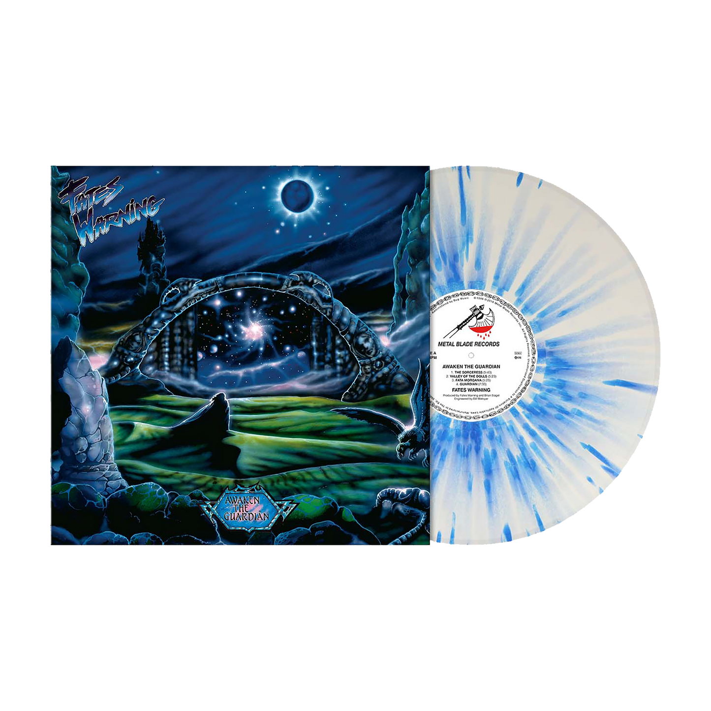 Fates Warning (Awaken the Guardian - 40th Anniversary RI) White Blue Splatter Vinyl