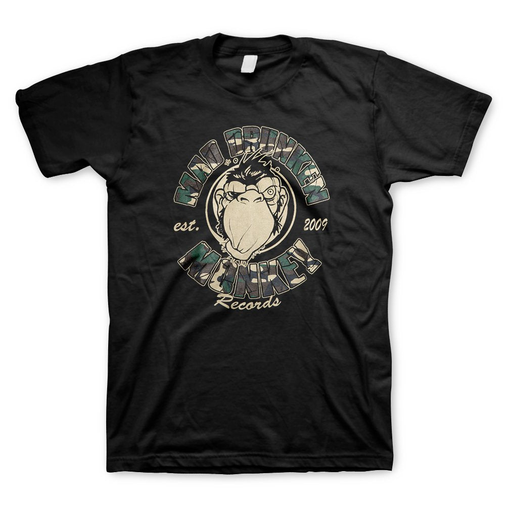 Mad Drunken Monkey (Camou Monkey) T-Shirt