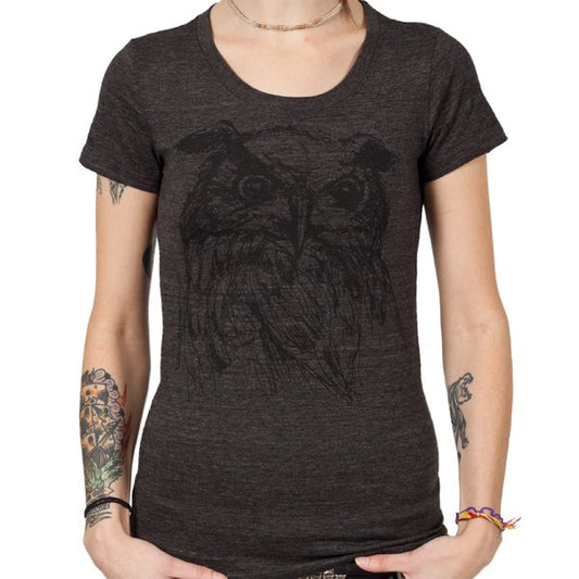Strhess (Owl) Girl Fitted T-Shirt