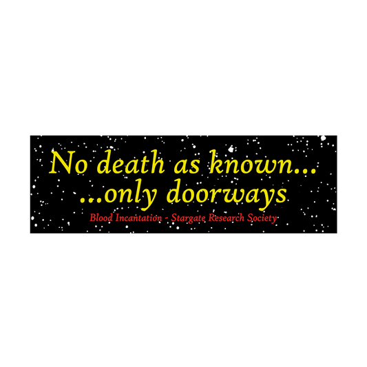 Blood Incantation (Doorways) Bumper Sticker