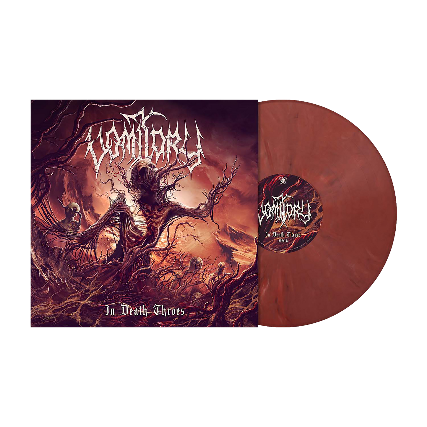 Vomitory (In Death Throes ) Dark Rose Marbled Vinyl