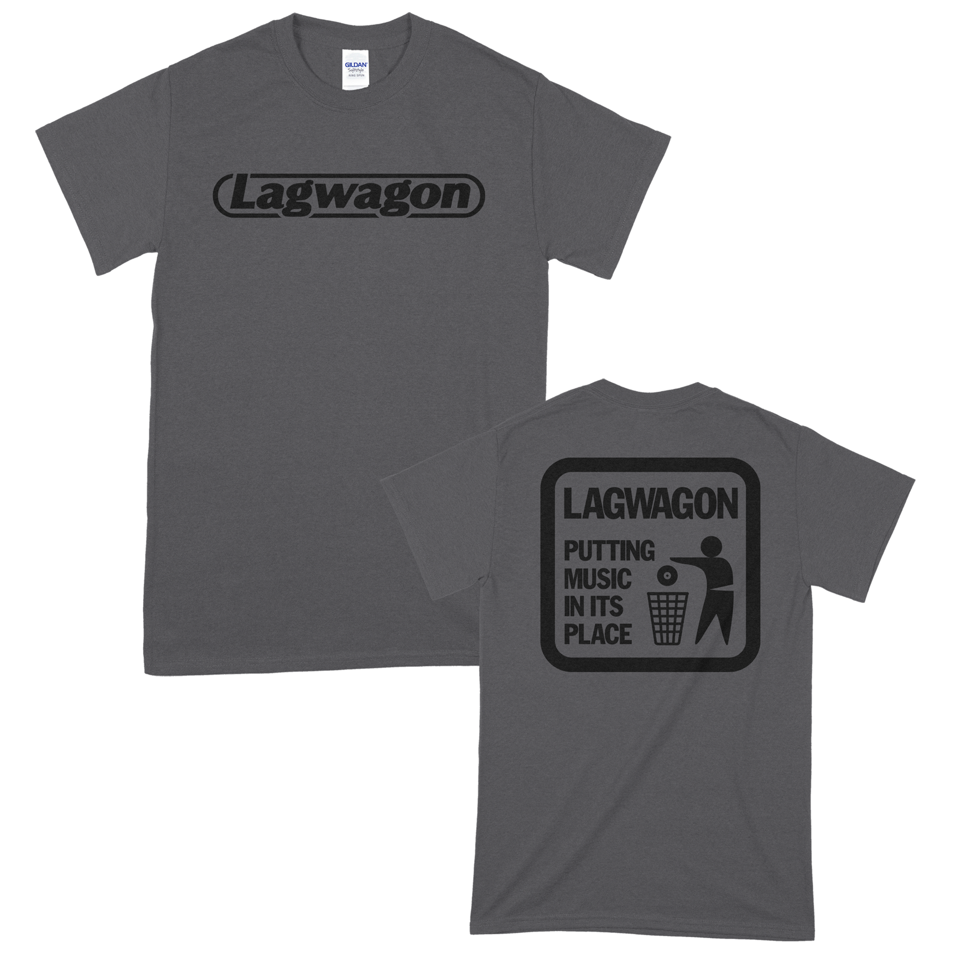 Lagwagon (Putting Music Charcoal) T-Shirt