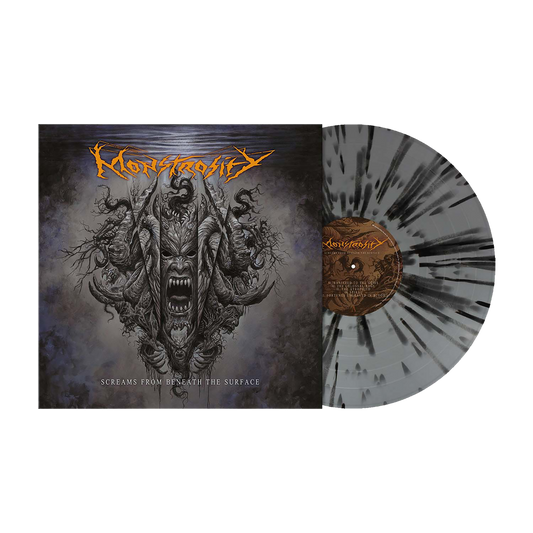Monstrosity (Screams from Beneath the Surface) Silver/Black Splatter Vinyl