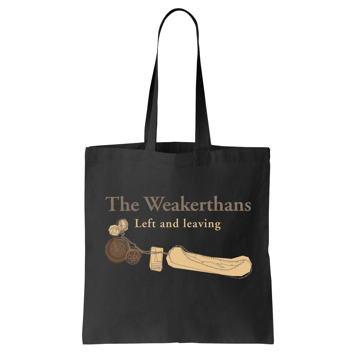 The Weakerthans (Left and Leavings Line Drawing) Bundle Tote Bag