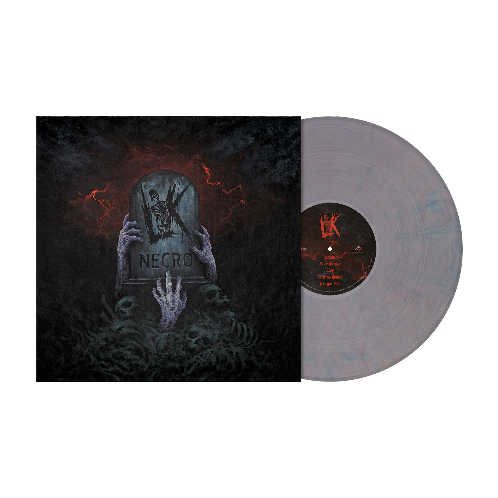 Lik (Necro) Clear Violet Blue Marbled Vinyl