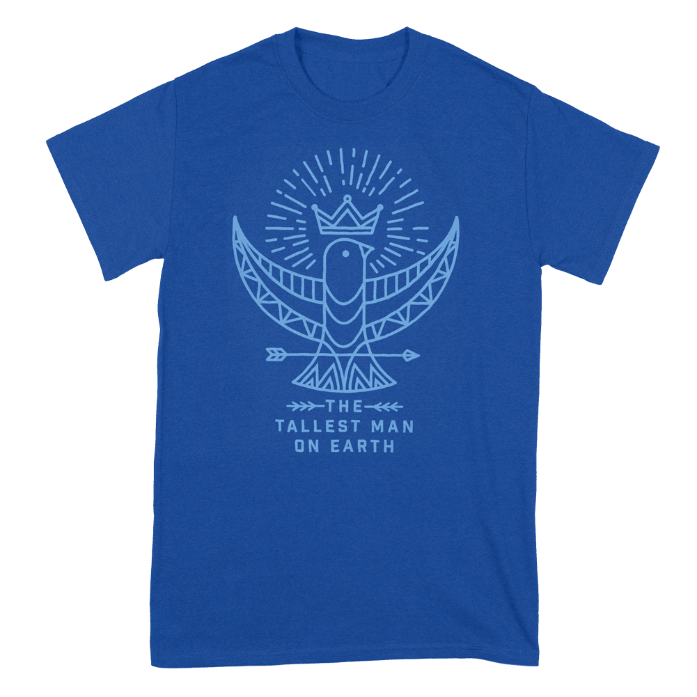 The Tallest Man On Earth (Bird Crown Blue) T-Shirt