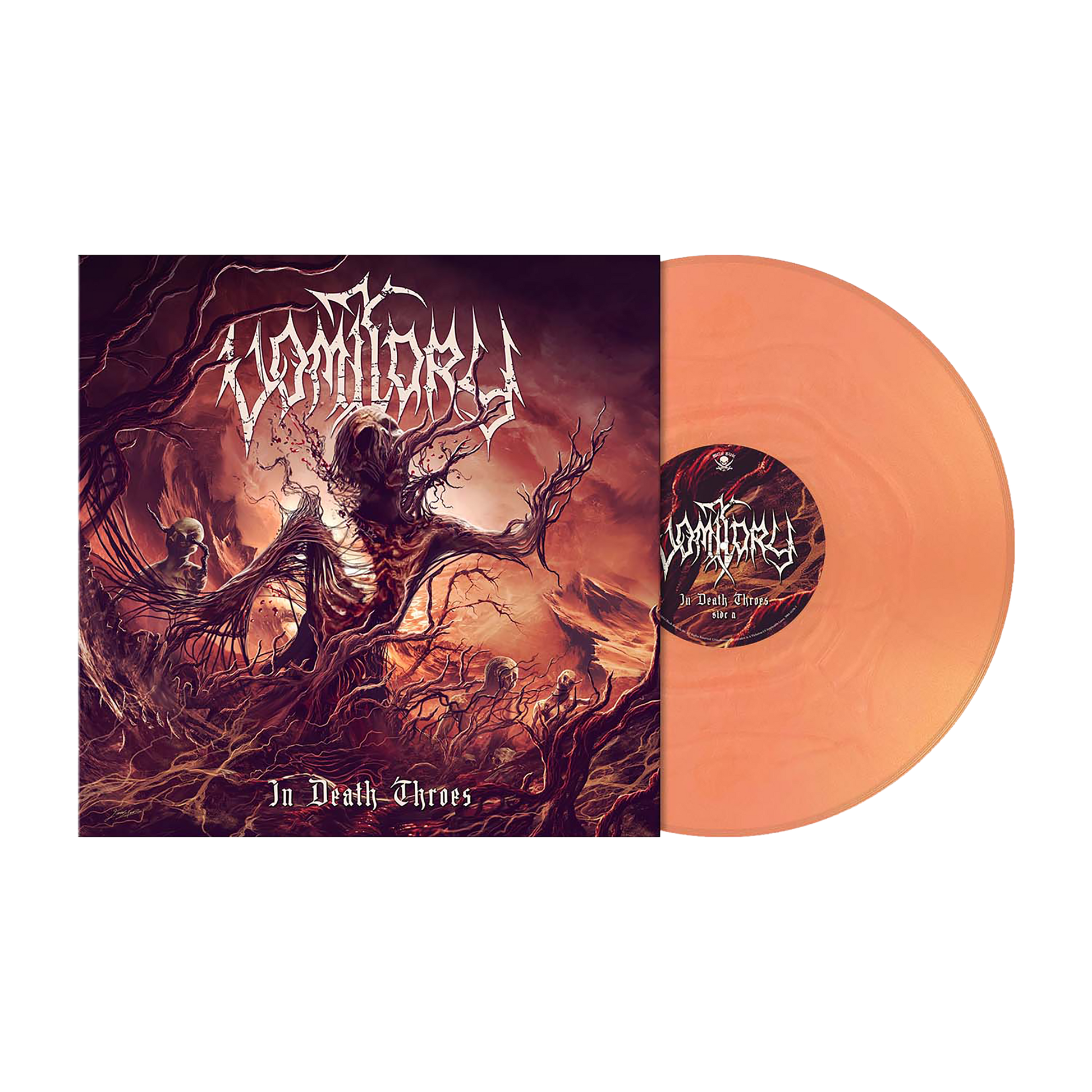 Vomitory (In Death Throes ) Coral Metallic Marbled Vinyl