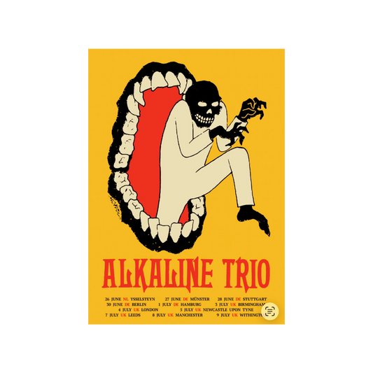Alkaline Trio (Mouthcreep EU/UK Tour 2026) Screenprinted Poster