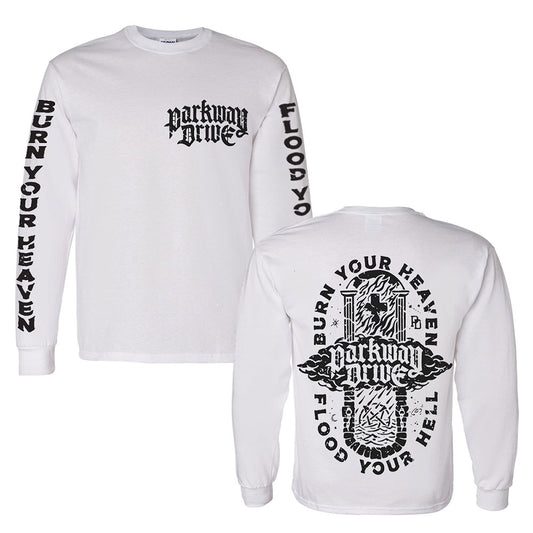 Parkway Drive (Burn Your Heaven White) Longsleeve