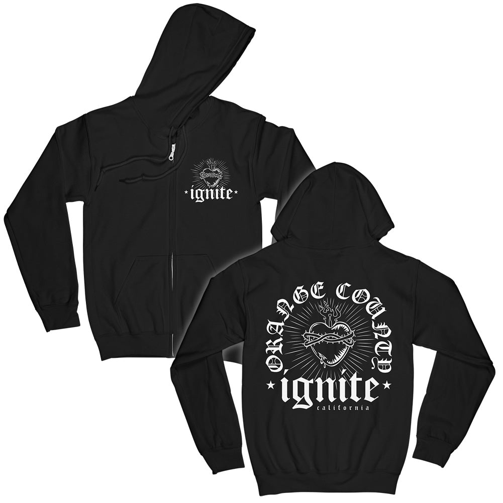 Ignite (Burning Heart) Zip-Hood