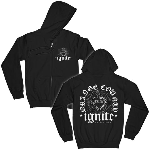 Ignite (Burning Heart) Zip-Hood
