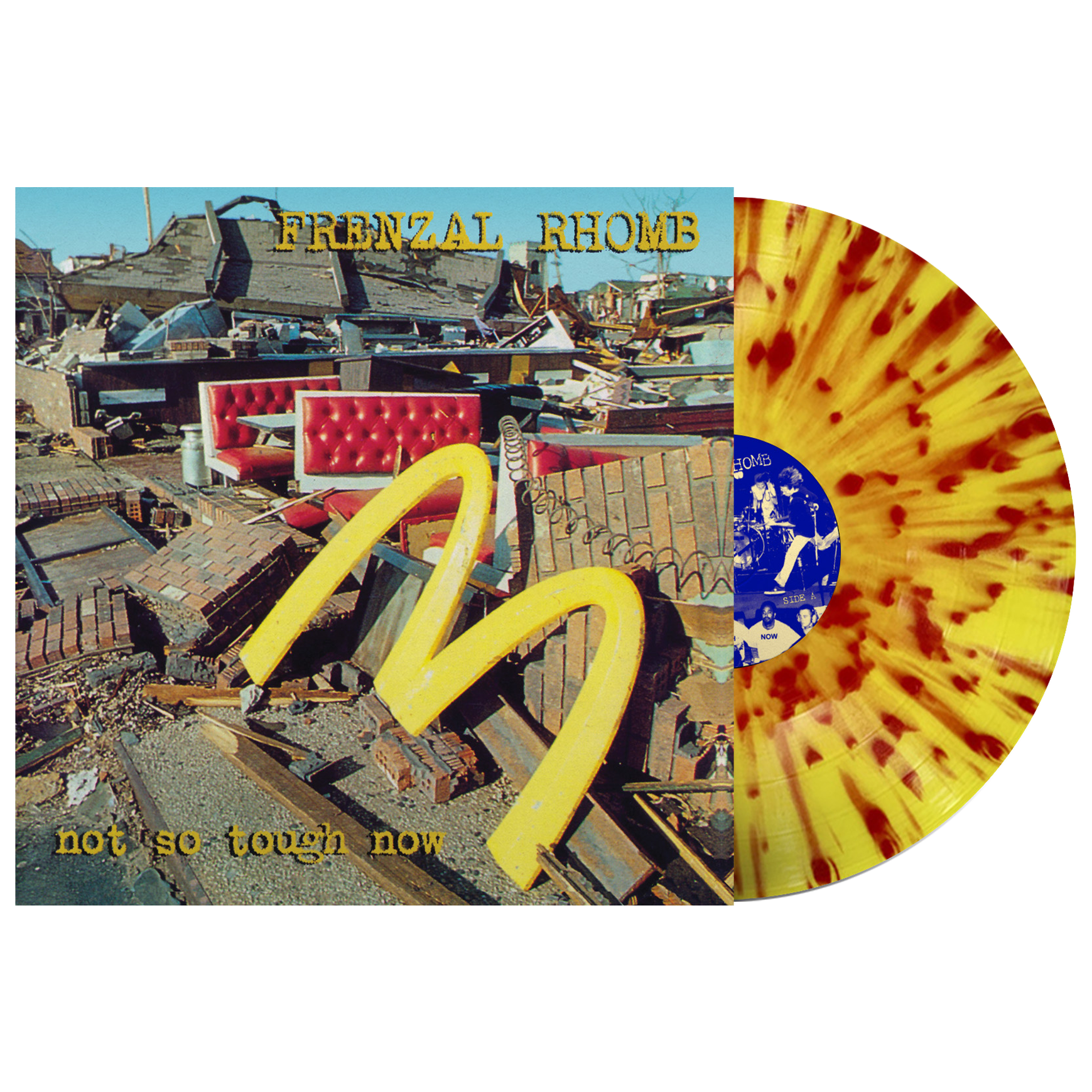 Frenzal Rhomb (Not So Tough Now) Yellow Red Splatter Vinyl