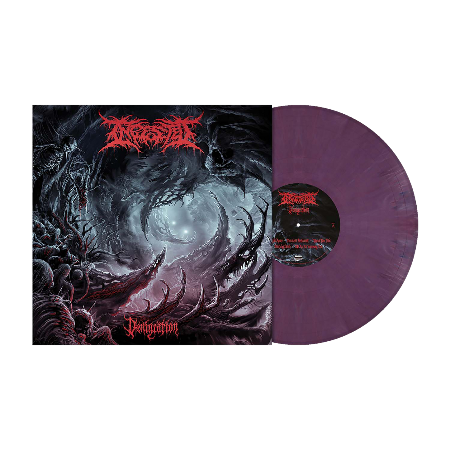 Ingested (Denigration) Purple with Red & White Highlights Vinyl