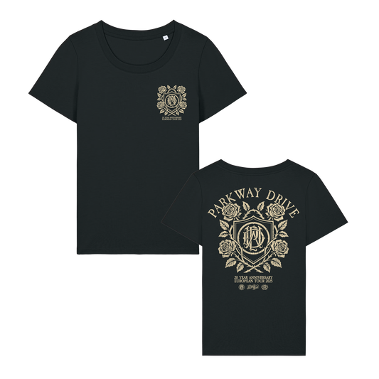 Parkway Drive (Roses & Shield) Girl Fitted T-Shirt