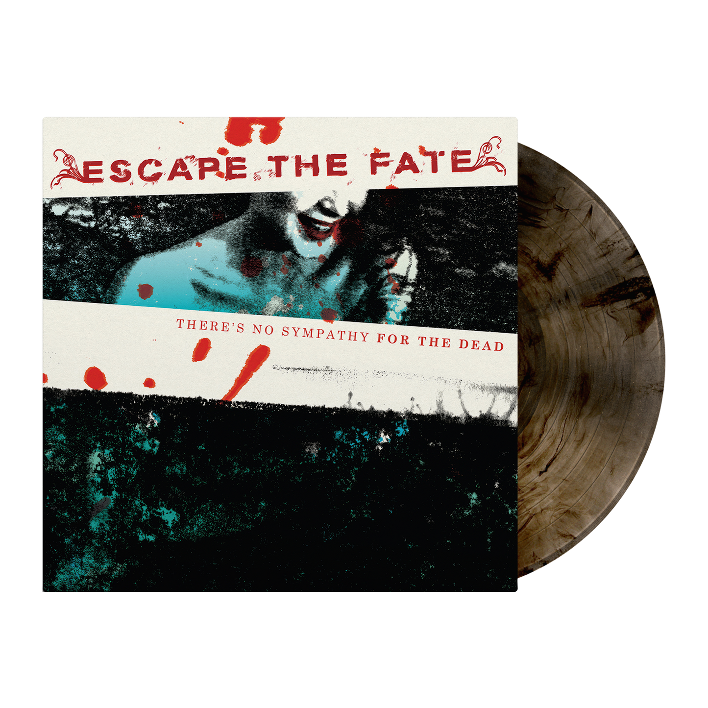 Escape The Fate (There's No Sympathy for the Dead EP) Clear Black Marble Vinyl