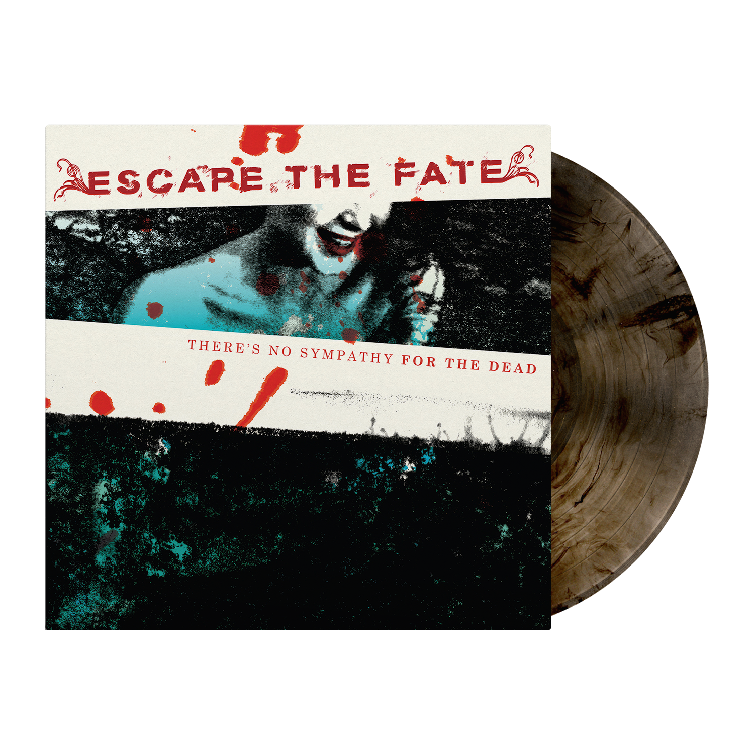 Escape The Fate (There's No Sympathy for the Dead EP) Clear Black Marble Vinyl