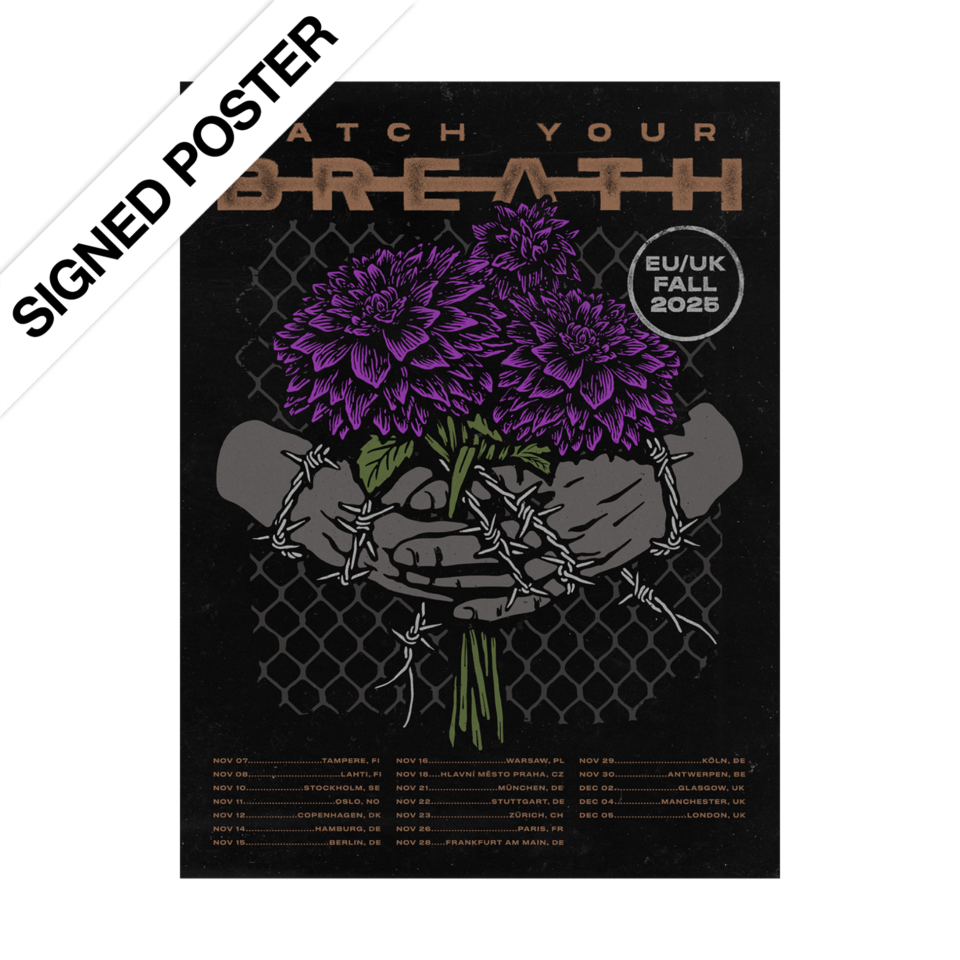 Catch Your Breath (EU/UK Fall Tour 2025) Signed Poster
