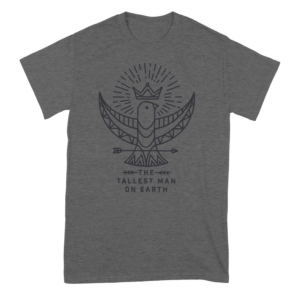 The Tallest Man On Earth (Bird Crown Grey) T-Shirt