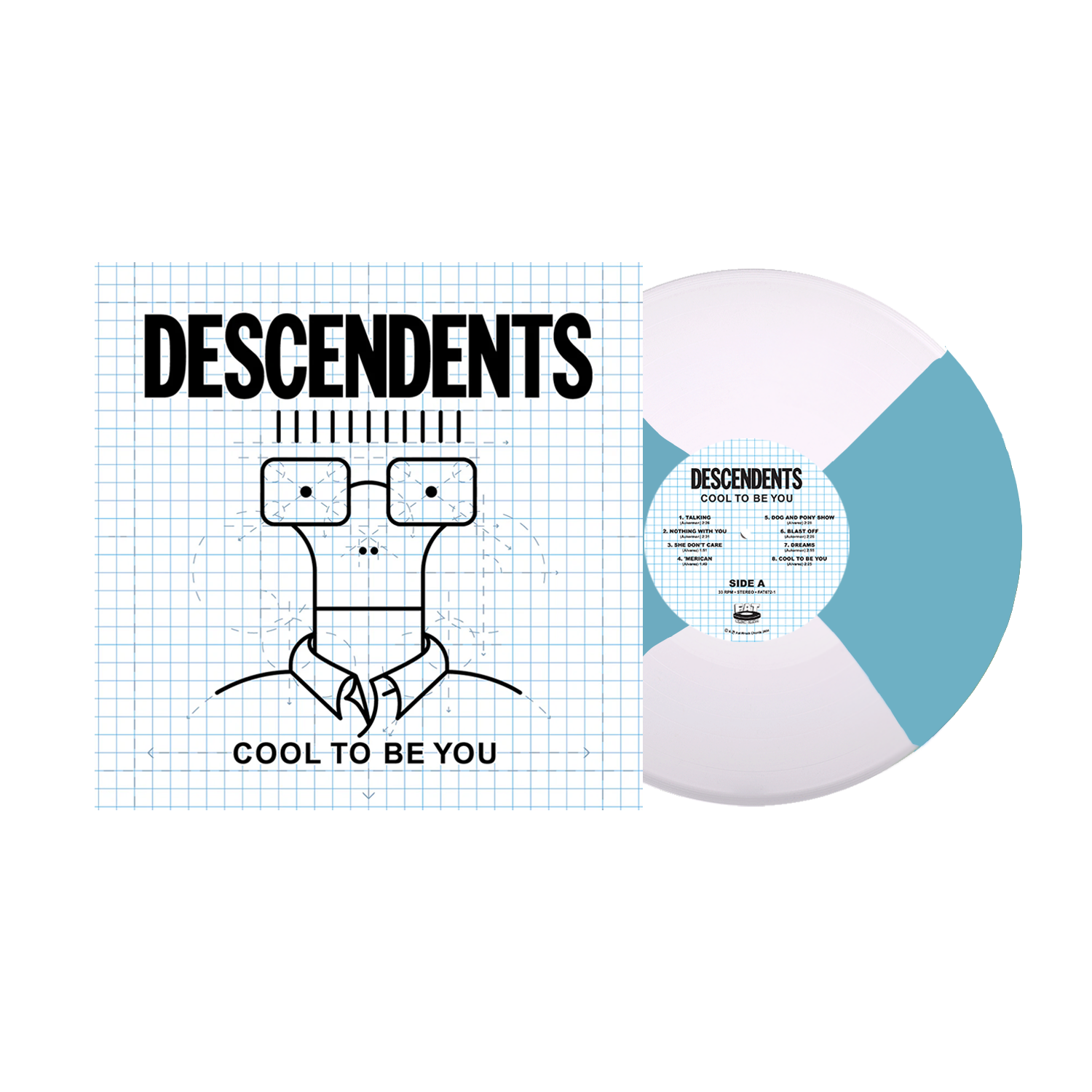 Descendents (Cool To Be You) Blue & White Butterfly Vinyl