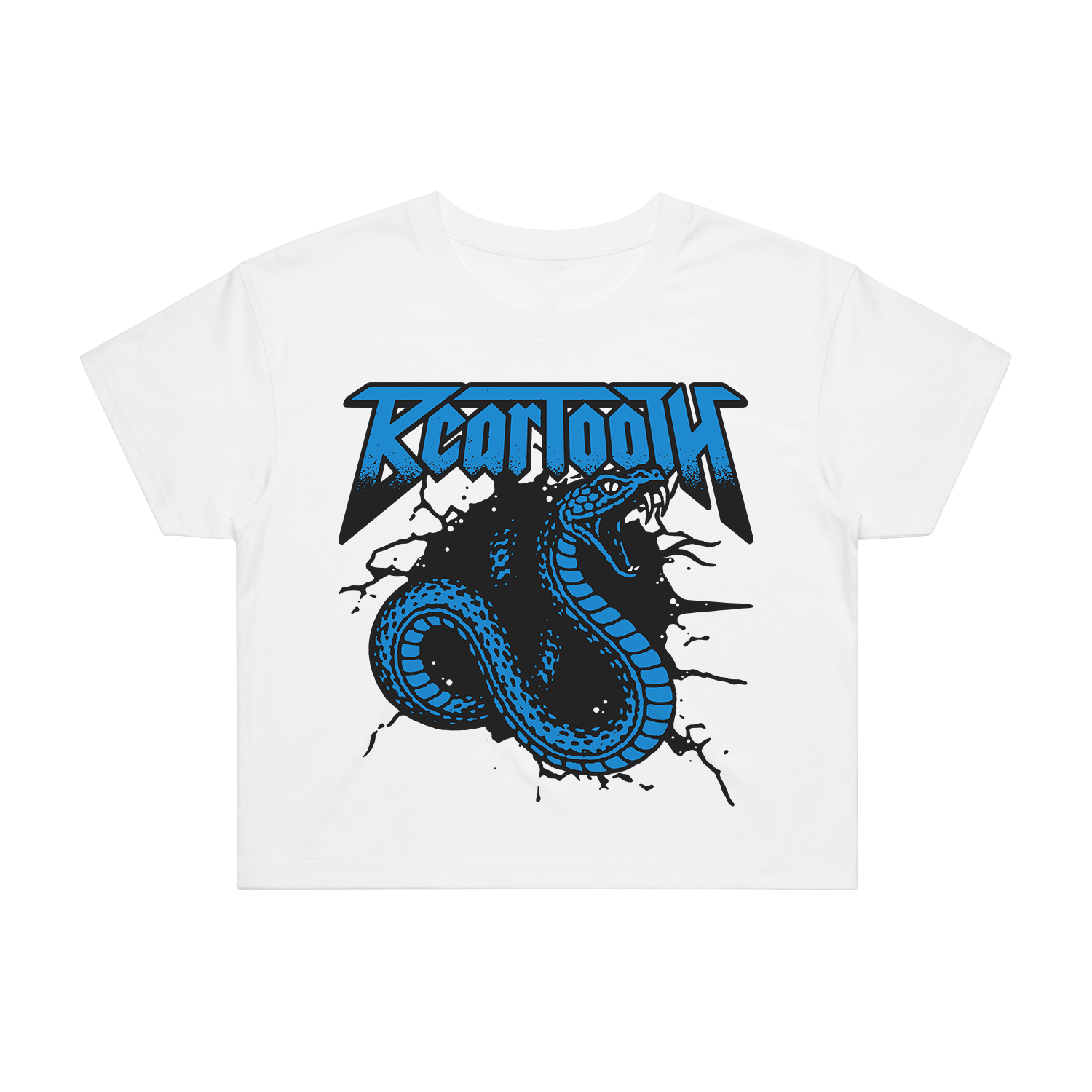 Beartooth (Blue Snake) Crop Top