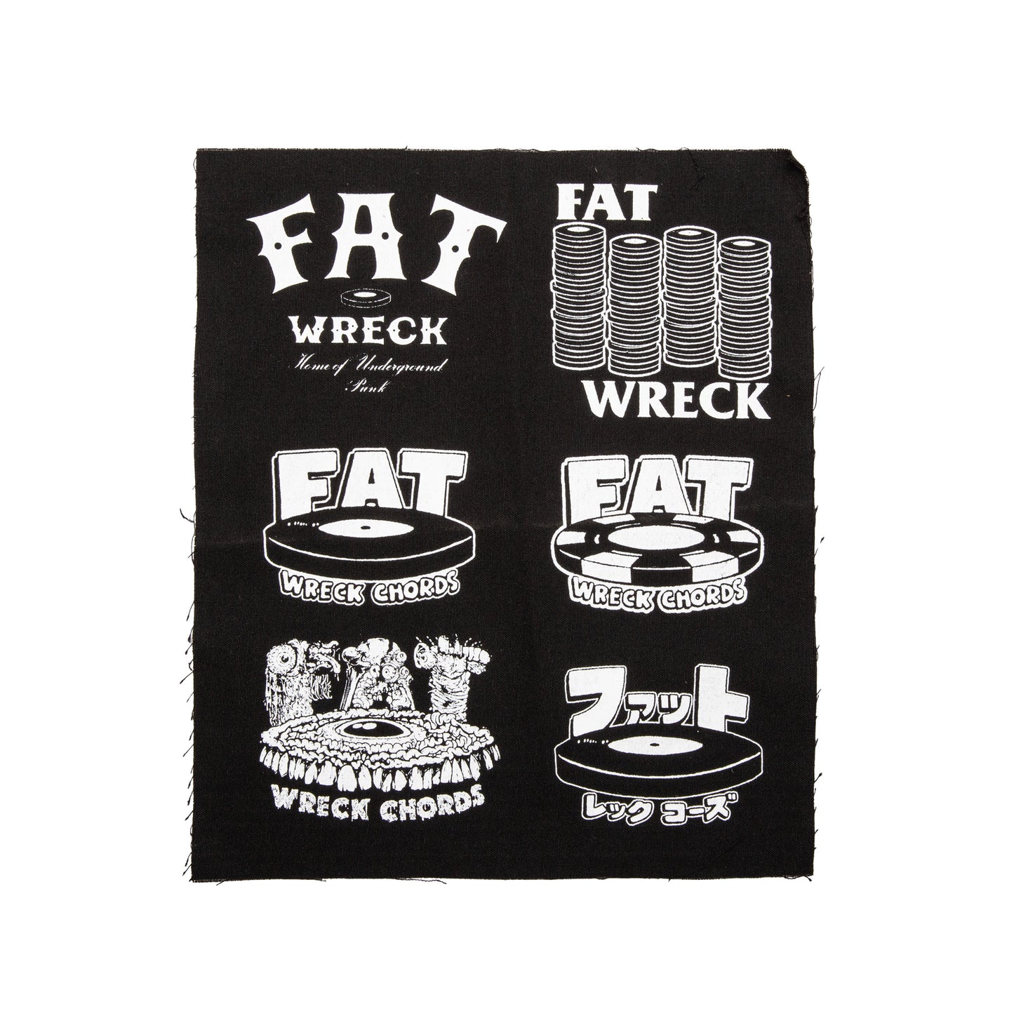 Fat Wreck Chords (6 Logos) Patch Sheet