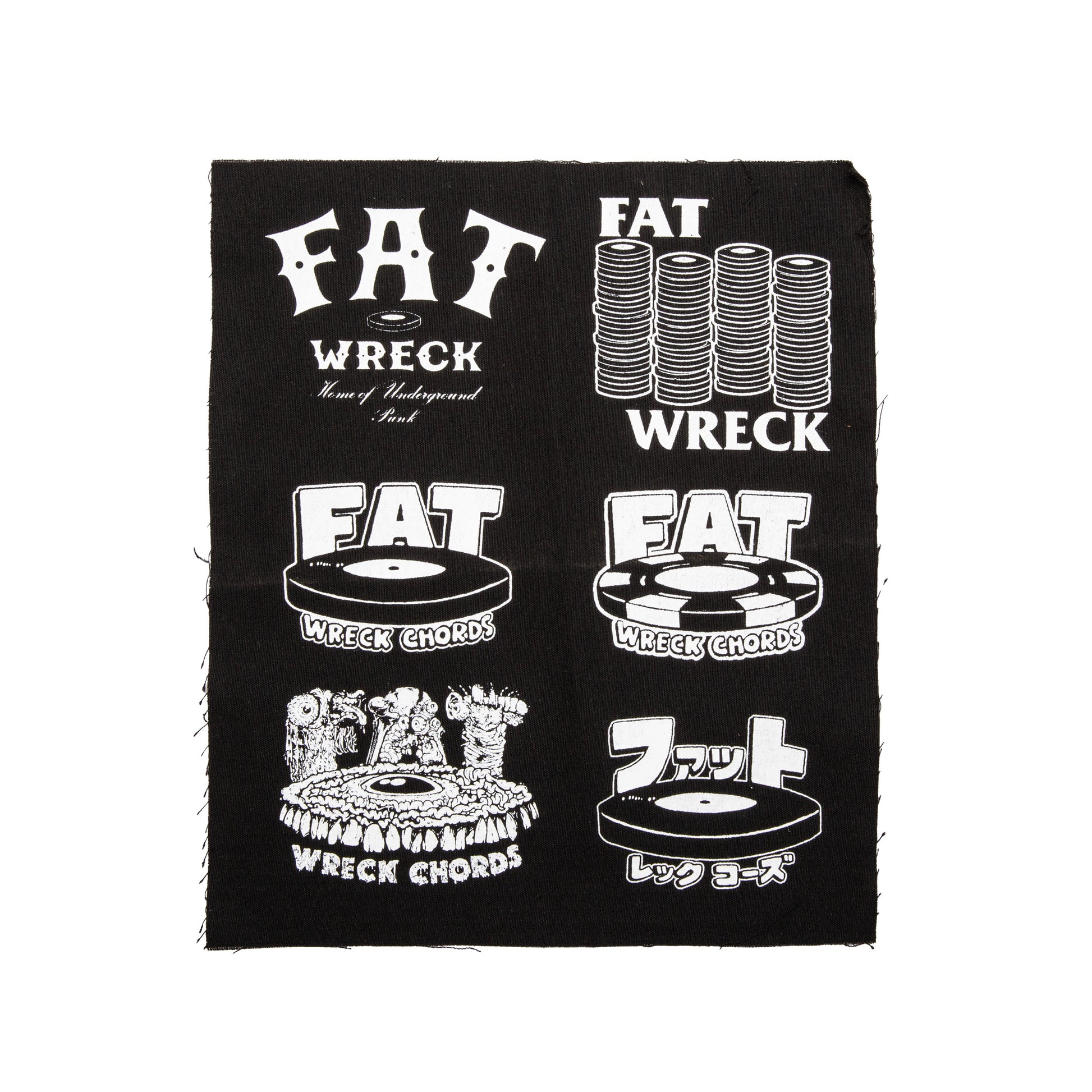 Fat Wreck Chords (6 Logos) Patch Sheet