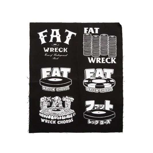 Fat Wreck Chords (6 Logos) Patch Sheet