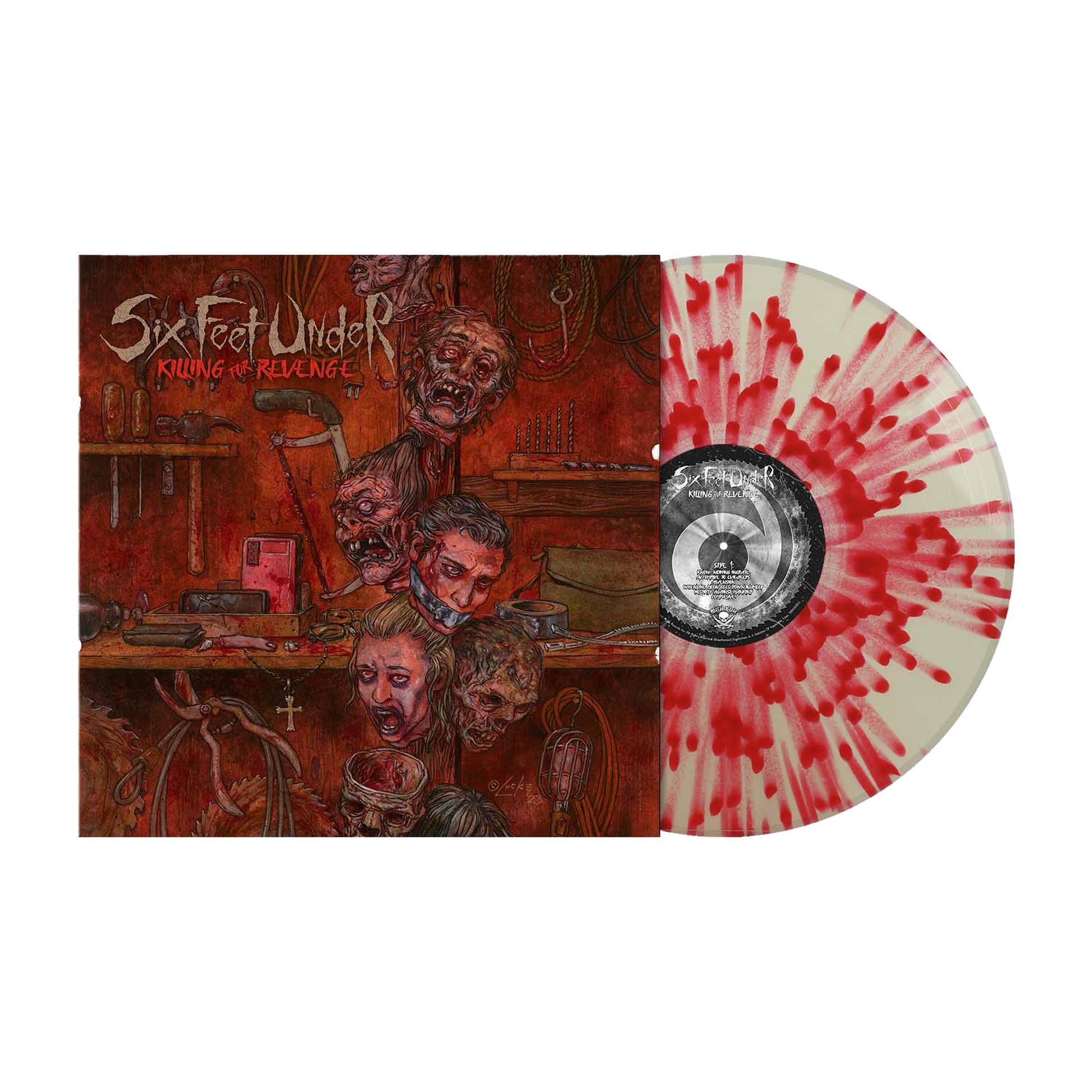Six Feet Under (Killing for Revenge) Blood Red Splatter Vinyl