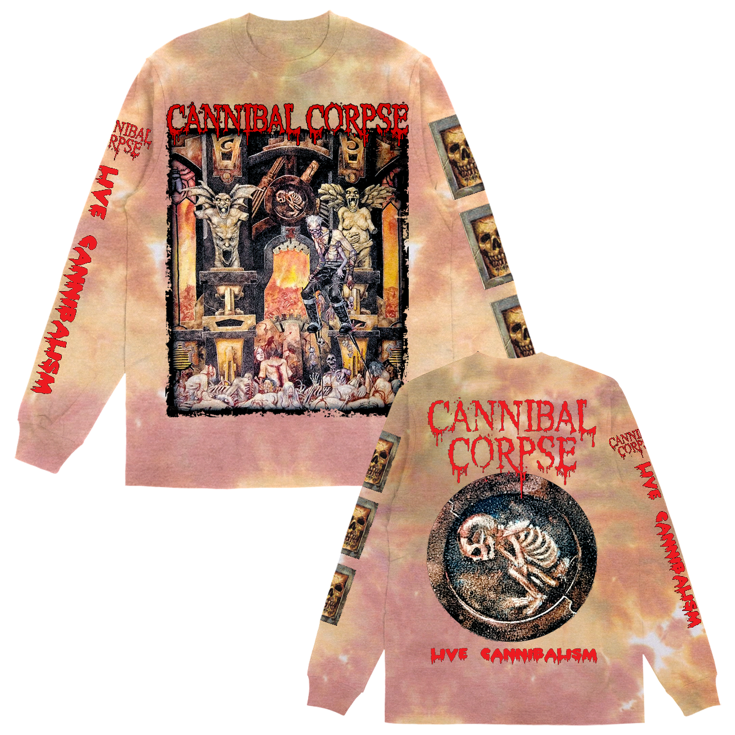 Cannibal Corpse (Live Cannibalism Scab Dye) Long Sleeve