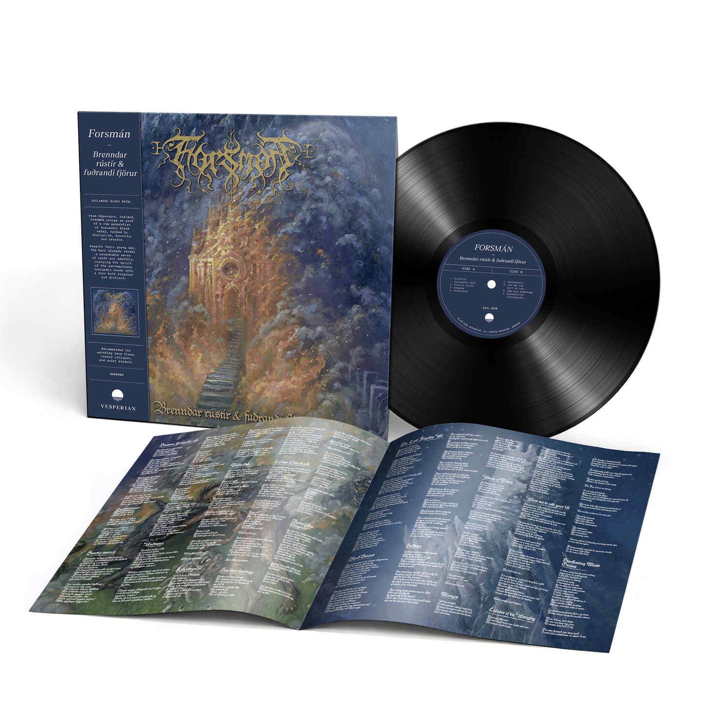Forsman (Brenndar Rustir og Fuorandi Fjörur) 180g Black Vinyl